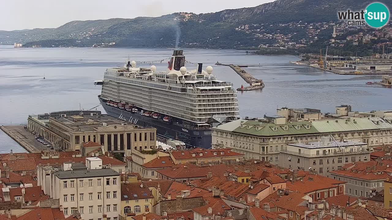 Webcam Trieste – View from sanctuary Monte Grisa