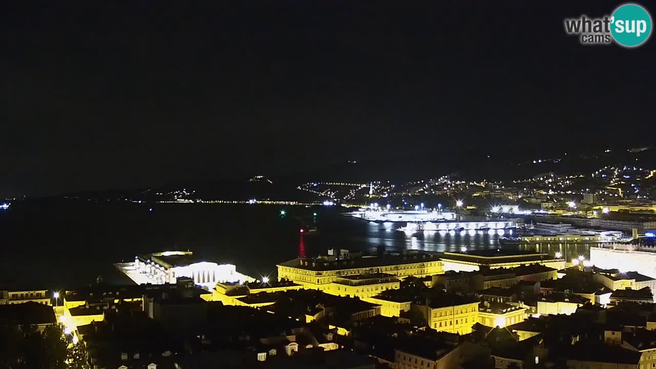 Webcam Trieste – View from sanctuary Monte Grisa