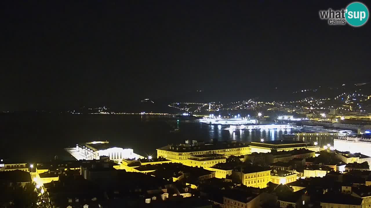 Webcam Trieste – View from sanctuary Monte Grisa