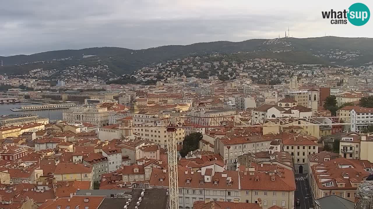 Live webcam Trieste – Panorama of the city, the Gulf, the maritime station and the Miramare castle