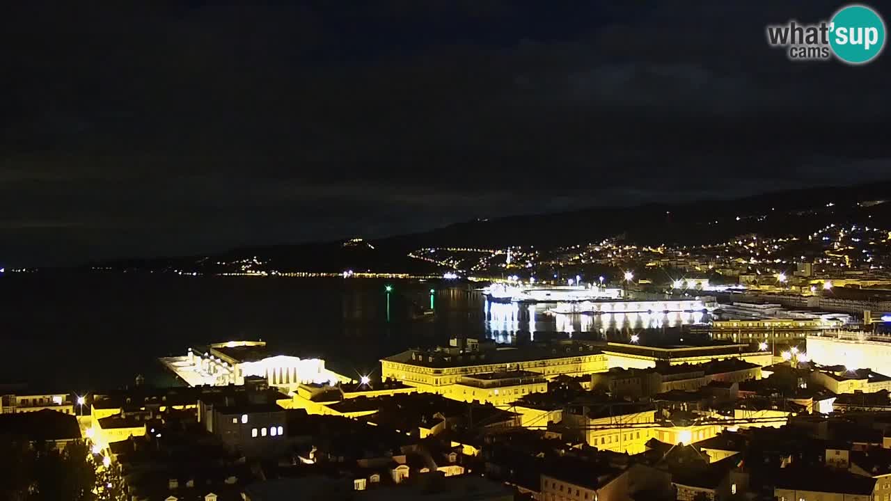 Live-Webcam Triest – Panorama der Stadt, des Golfs, der Seestation und des Schlosses Miramare