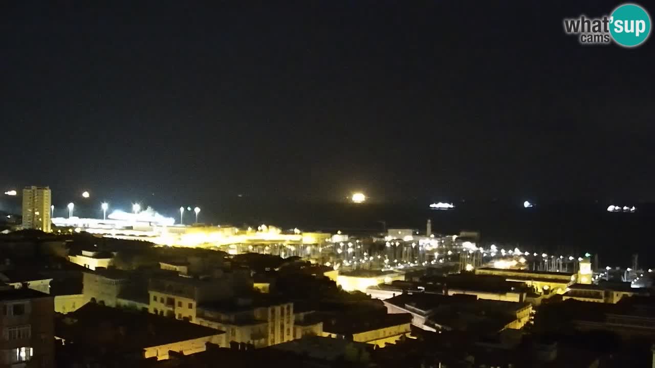 Live webcam Trieste – Panorama della città, del Golfo, stazione marittima e del castello di Miramare