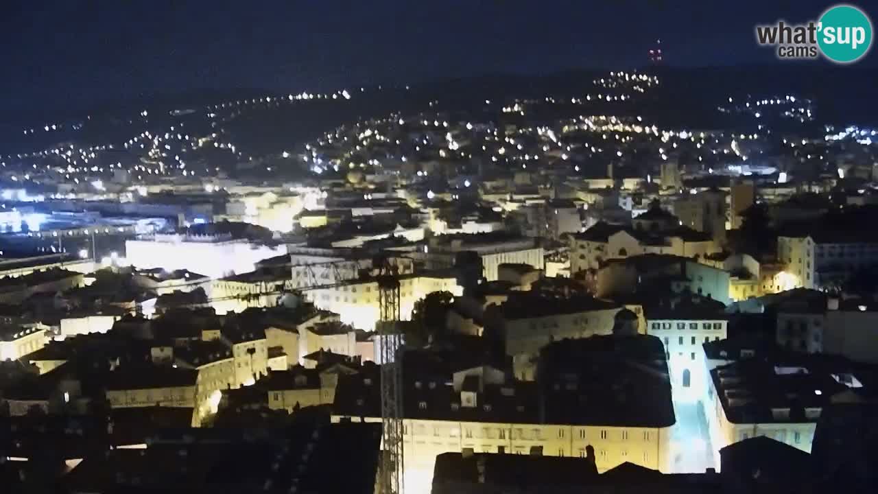 Live webcam Trieste – Panorama of the city, the Gulf, the maritime station and the Miramare castle