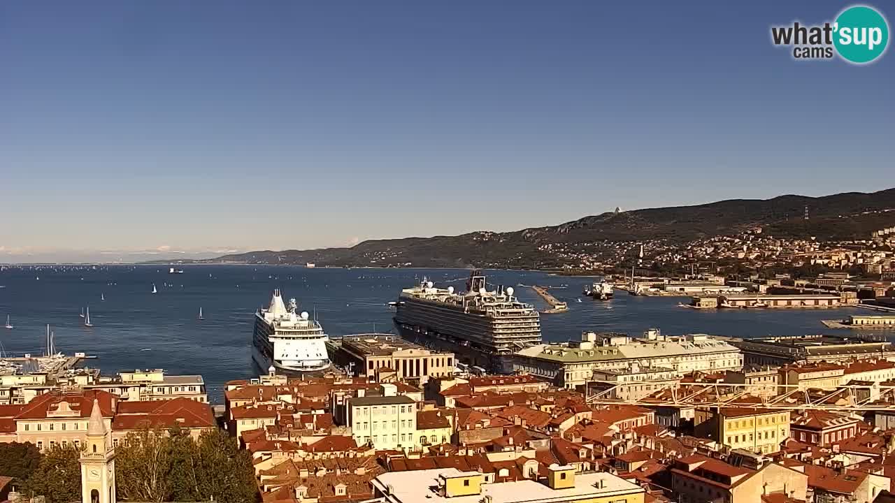 Webcam Trieste –  Vista desde el santuario Monte Grisa