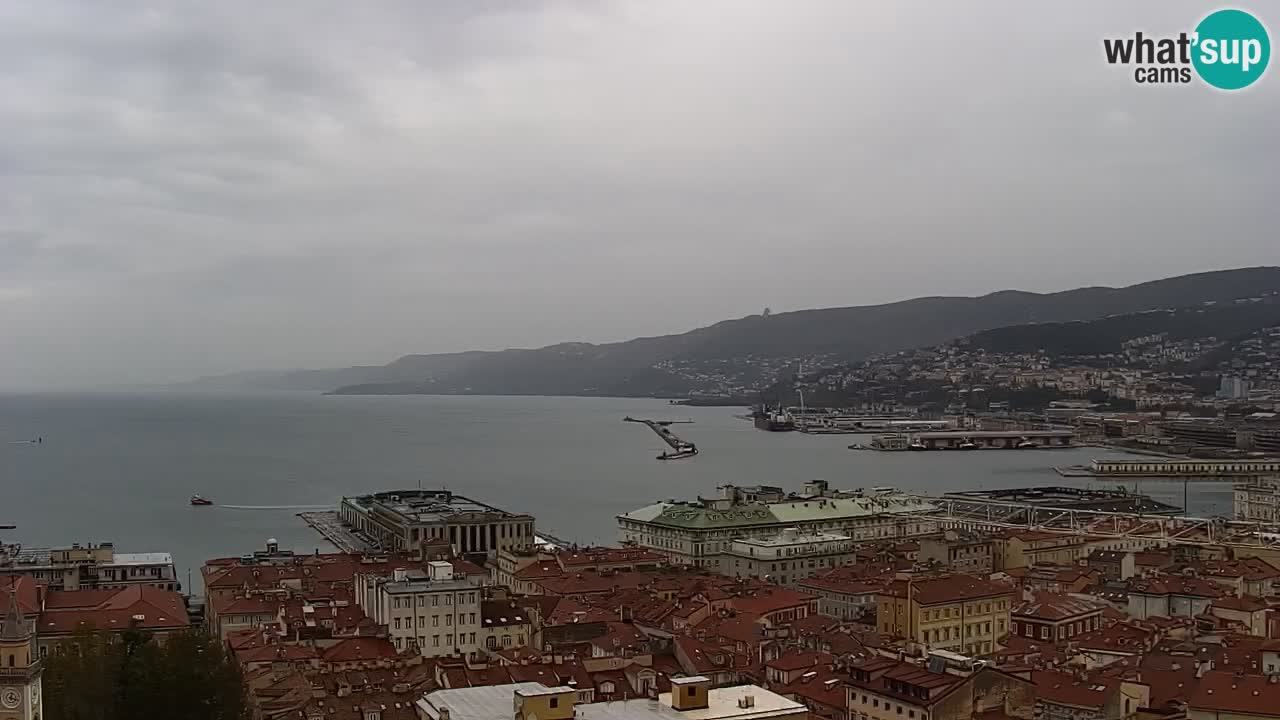 Live-Webcam Triest – Panorama der Stadt, des Golfs, der Seestation und des Schlosses Miramare