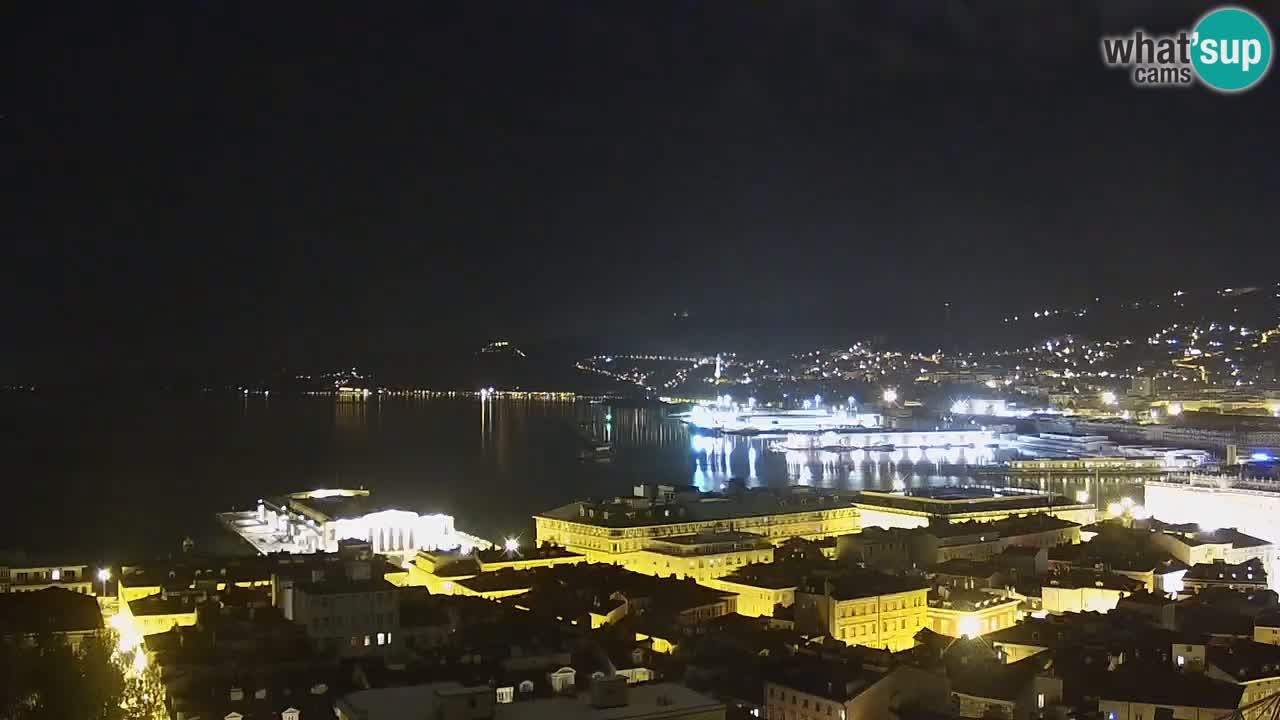 Live-Webcam Triest – Panorama der Stadt, des Golfs, der Seestation und des Schlosses Miramare