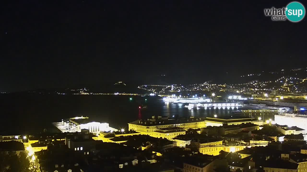 Live-Webcam Triest – Panorama der Stadt, des Golfs, der Seestation und des Schlosses Miramare