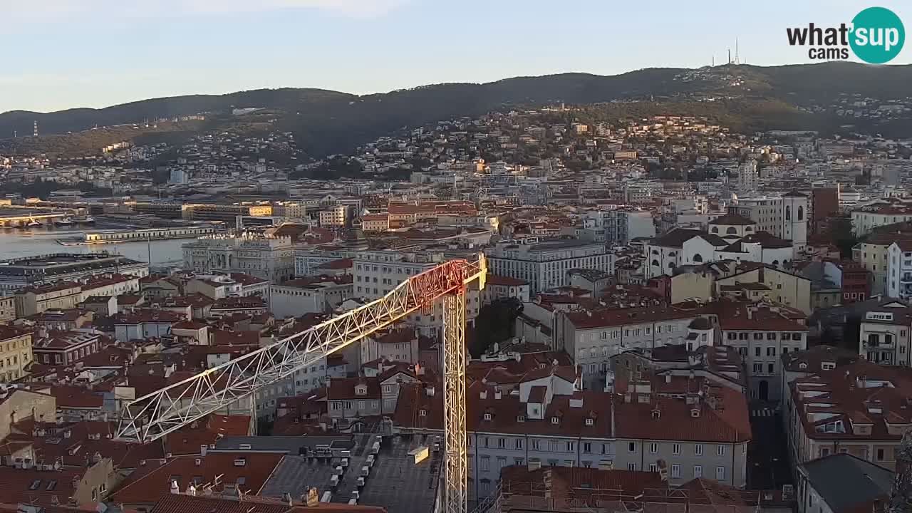 Webcam Trieste – View from sanctuary Monte Grisa