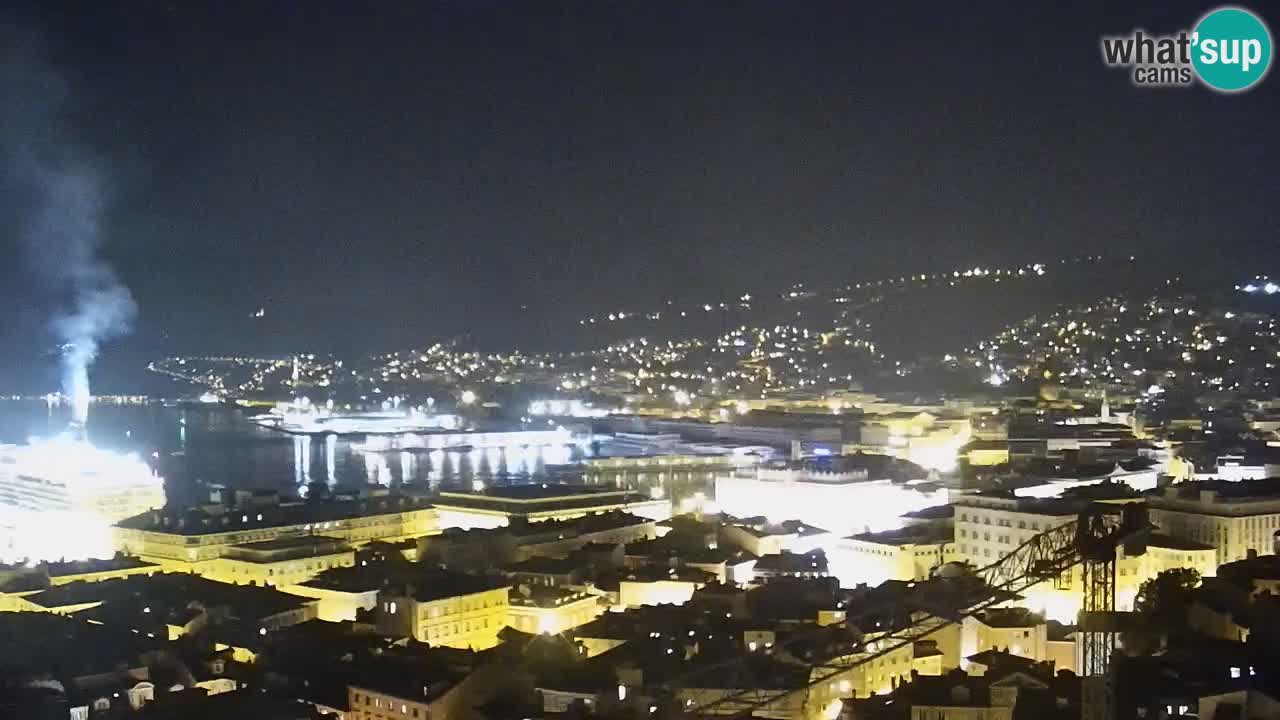 Live-Webcam Triest – Panorama der Stadt, des Golfs, der Seestation und des Schlosses Miramare