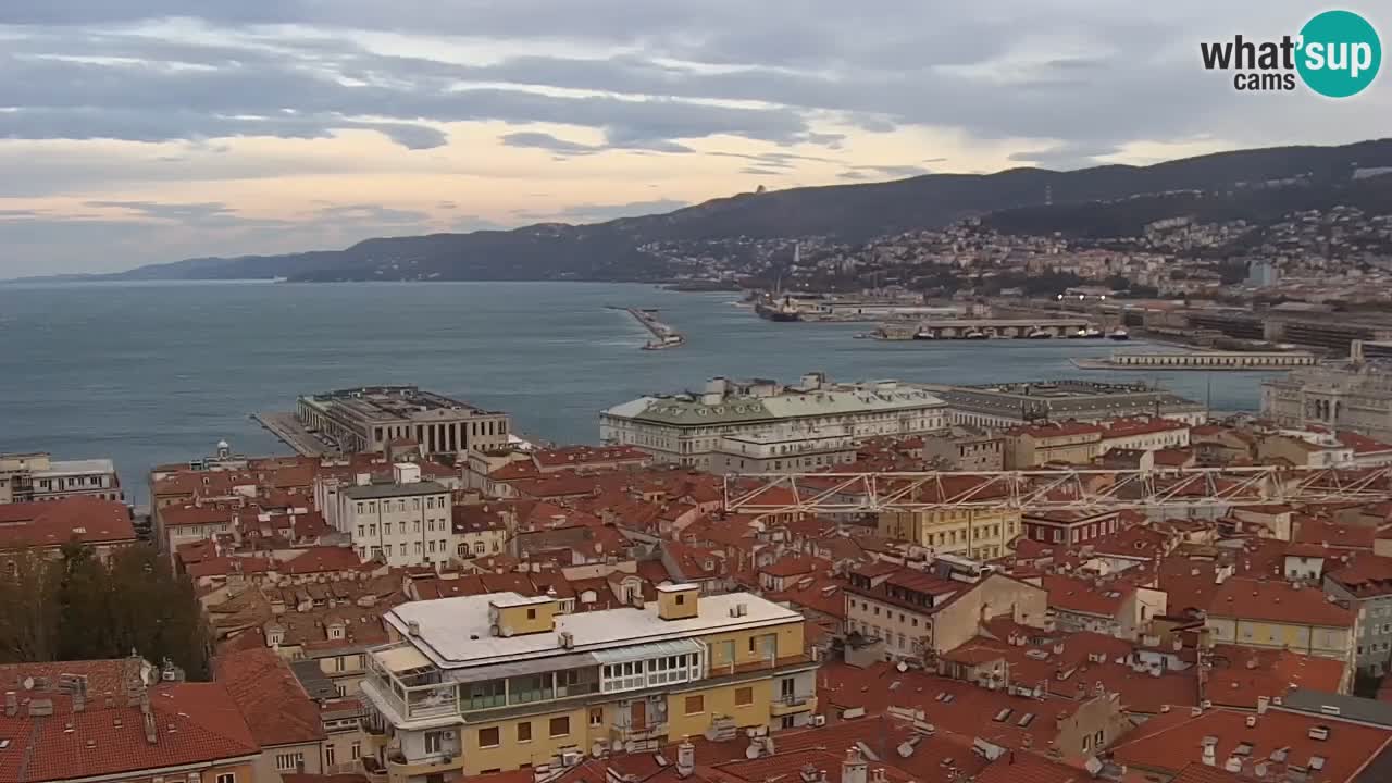 Webcam Trieste –  Vista desde el santuario Monte Grisa