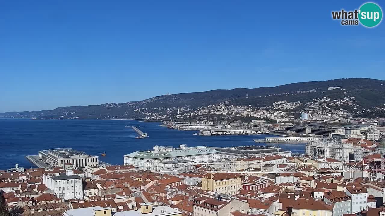 Webcam Trieste –  Vista desde el santuario Monte Grisa