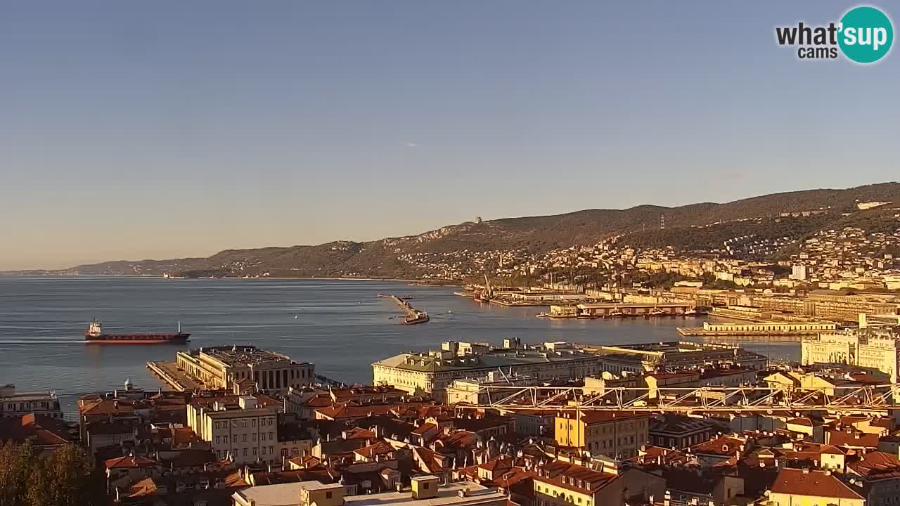 Webcam Trieste –  Vista desde el santuario Monte Grisa