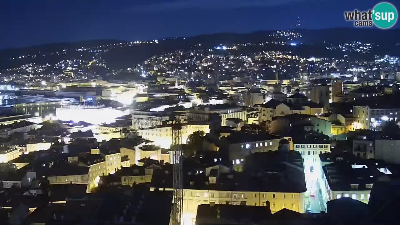 Webcam en vivo Trieste, ciudad, golfo, puerto y castillo de Miramare