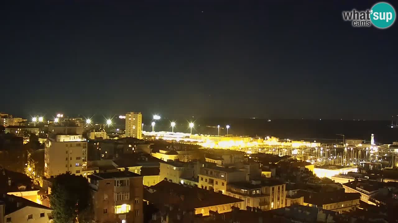 Webcam Trieste –  Vista desde el santuario Monte Grisa