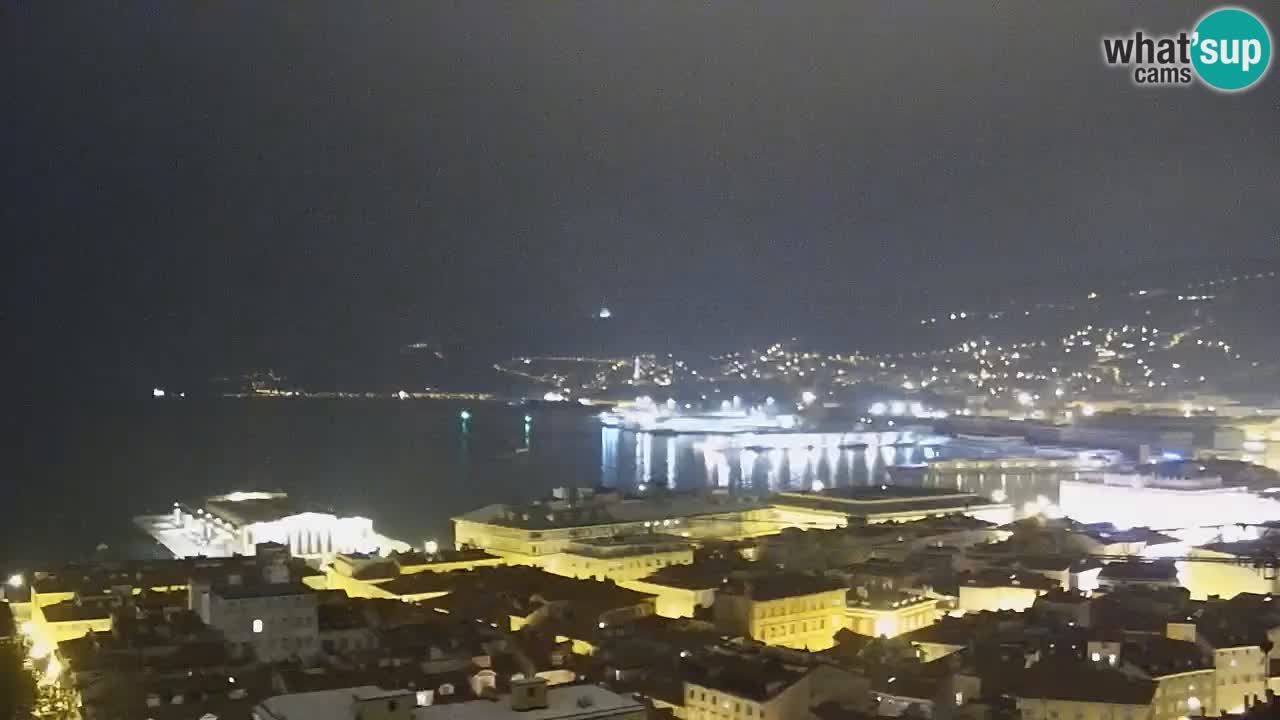 Webcam Trieste –  Vista desde el santuario Monte Grisa