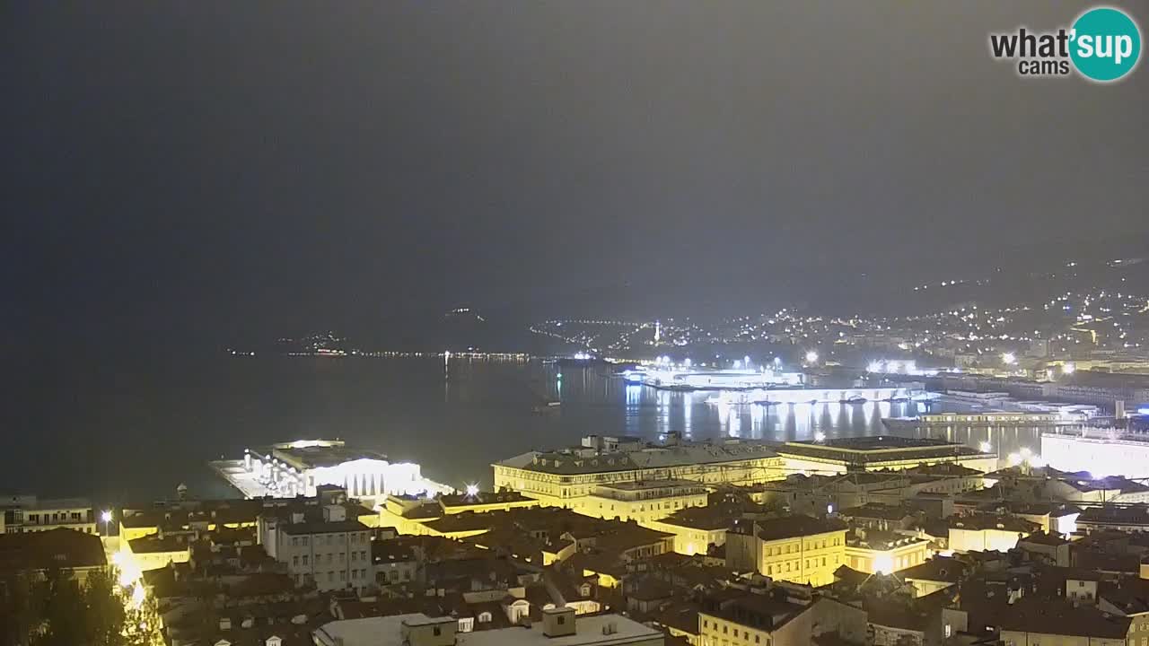 Webcam Trieste –  Vista desde el santuario Monte Grisa