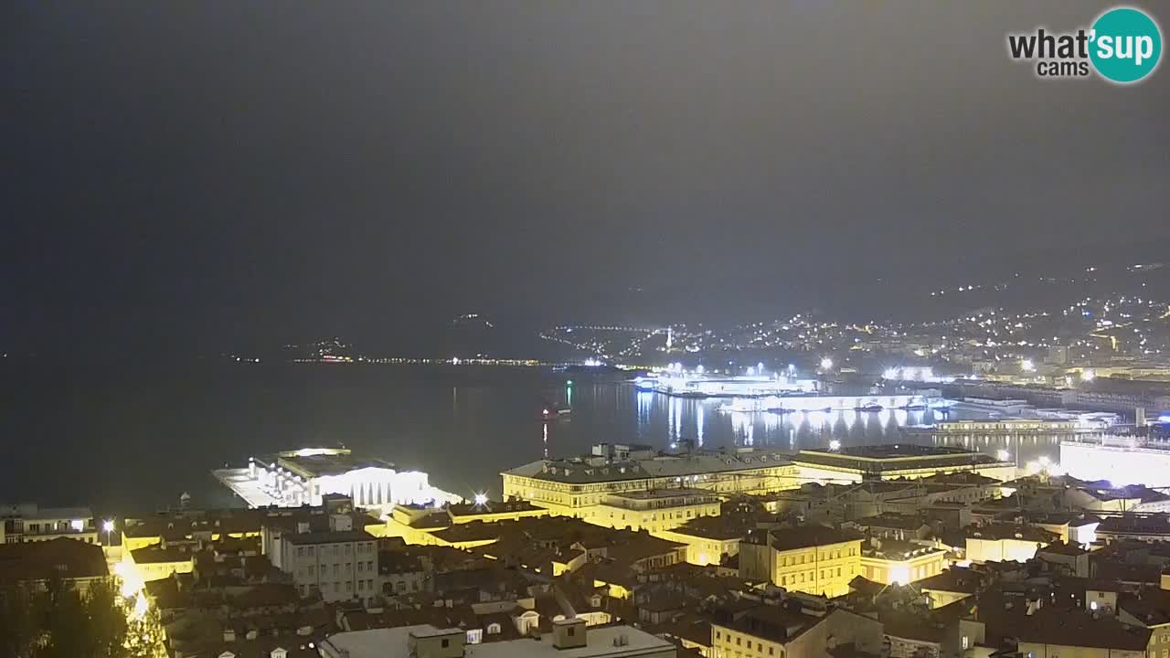 Webcam Trieste – View from sanctuary Monte Grisa