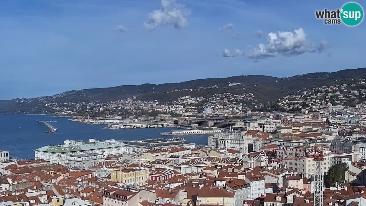 Live-Webcam Triest – Panorama der Stadt, des Golfs, der Seestation und des Schlosses Miramare