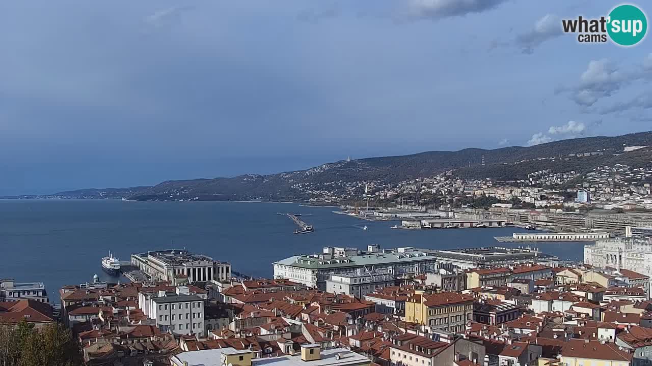 Live-Webcam Triest – Panorama der Stadt, des Golfs, der Seestation und des Schlosses Miramare