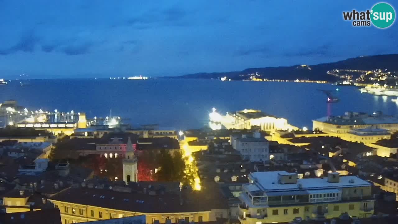 Live-Webcam Triest – Panorama der Stadt, des Golfs, der Seestation und des Schlosses Miramare