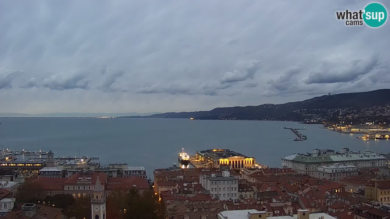 Live-Webcam Triest – Panorama der Stadt, des Golfs, der Seestation und des Schlosses Miramare