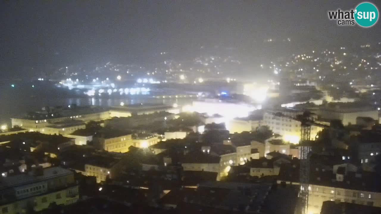 Webcam en vivo Trieste, ciudad, golfo, puerto y castillo de Miramare