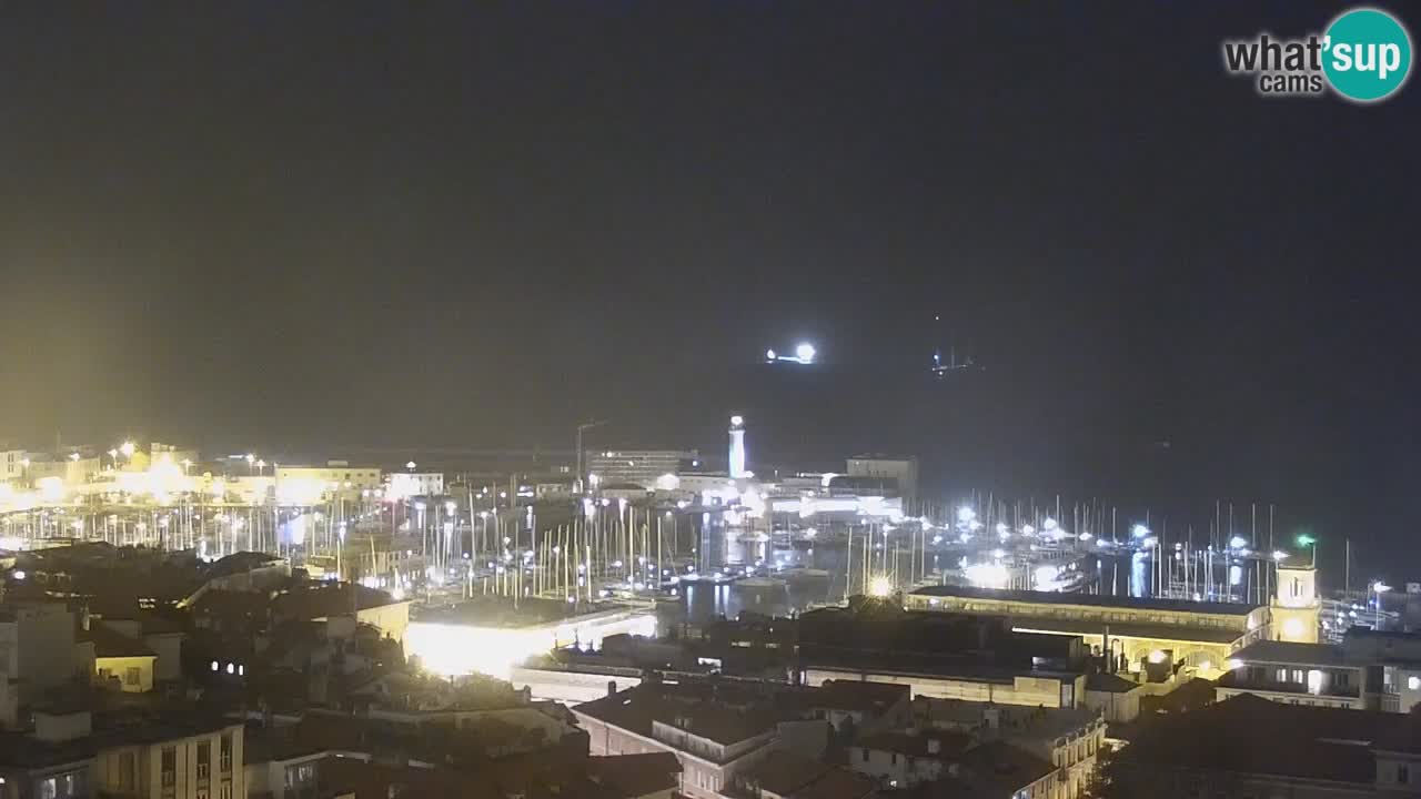 Live-Webcam Triest – Panorama der Stadt, des Golfs, der Seestation und des Schlosses Miramare