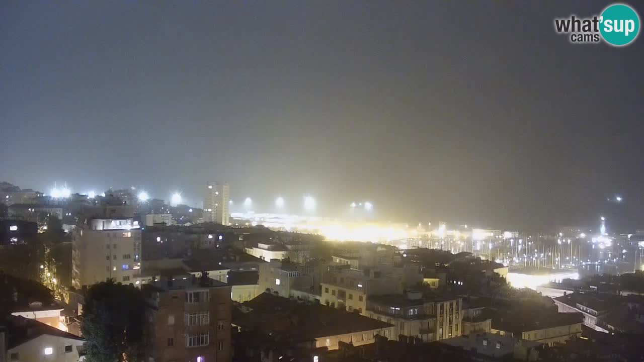 Webcam en vivo Trieste, ciudad, golfo, puerto y castillo de Miramare