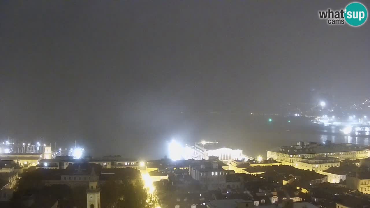 Live webcam Trieste – Panorama della città, del Golfo, stazione marittima e del castello di Miramare