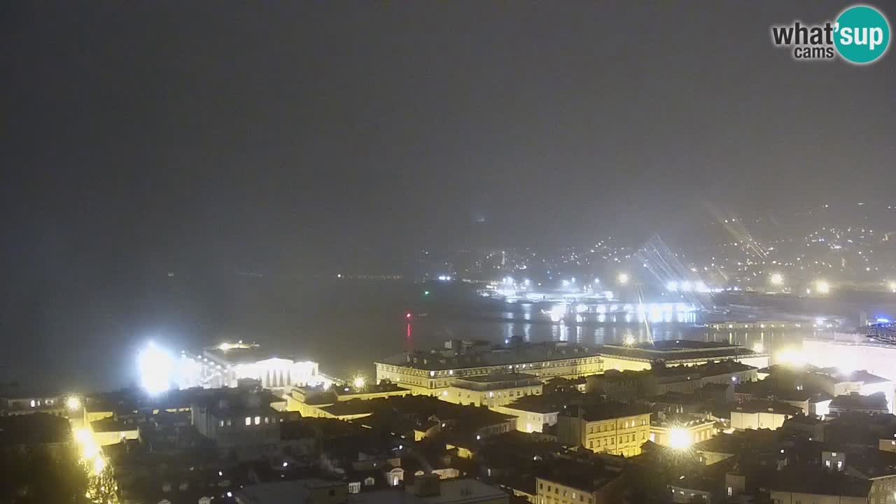 Live webcam Trieste – Panorama della città, del Golfo, stazione marittima e del castello di Miramare