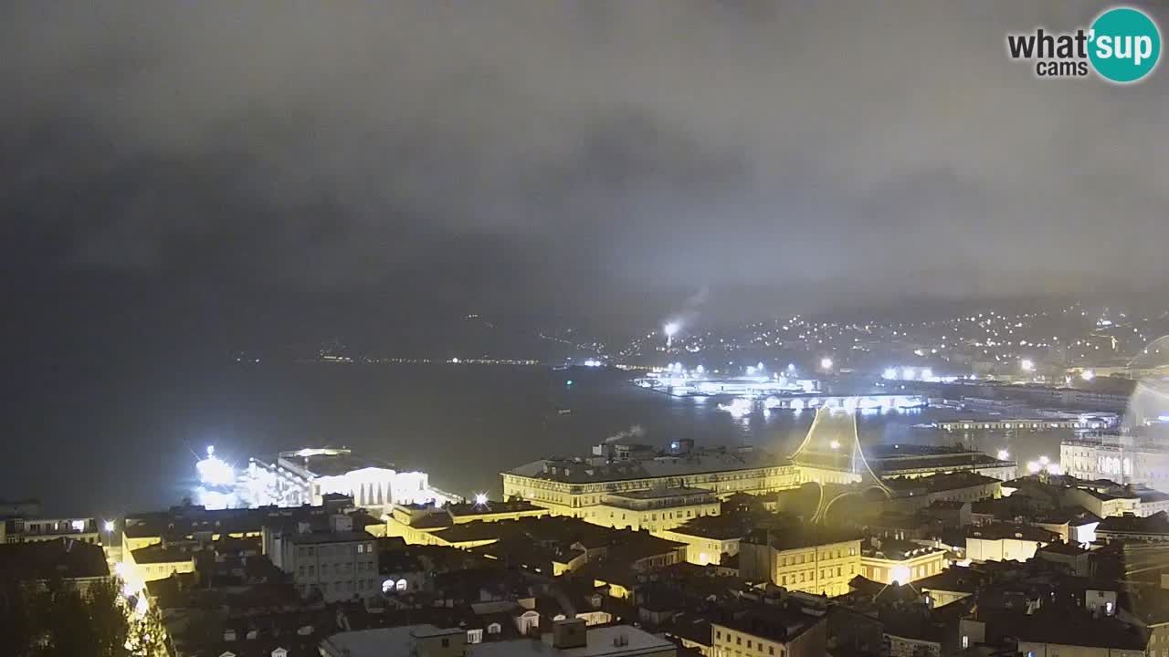 Live-Webcam Triest – Panorama der Stadt, des Golfs, der Seestation und des Schlosses Miramare