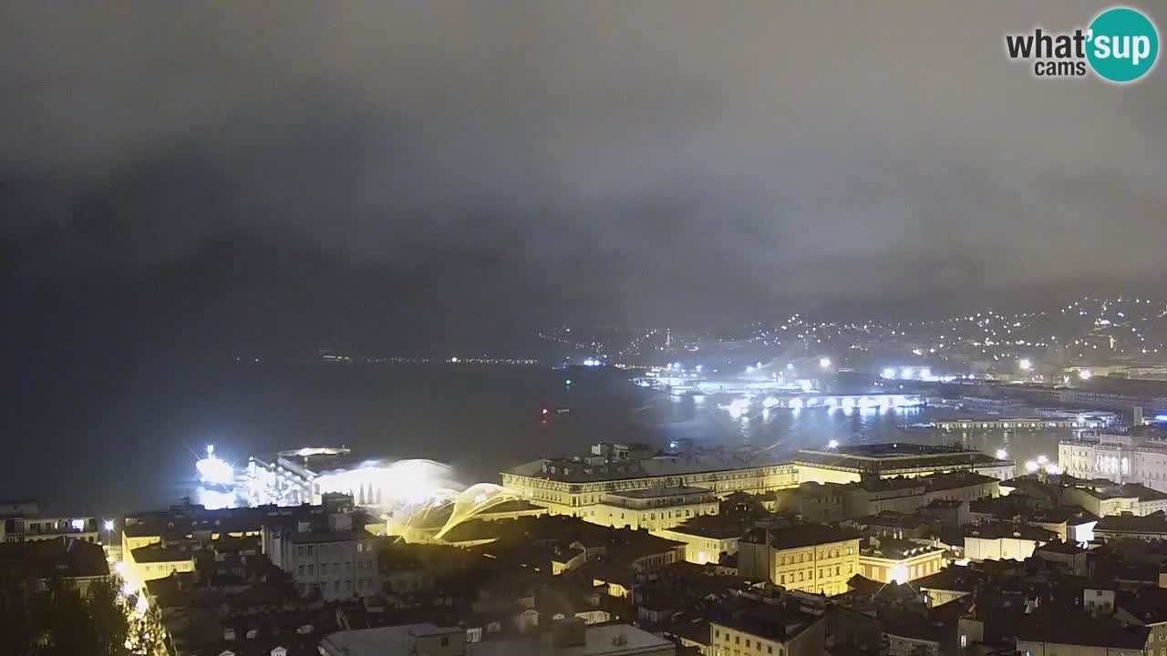 Live webcam Trieste – Panorama della città, del Golfo, stazione marittima e del castello di Miramare