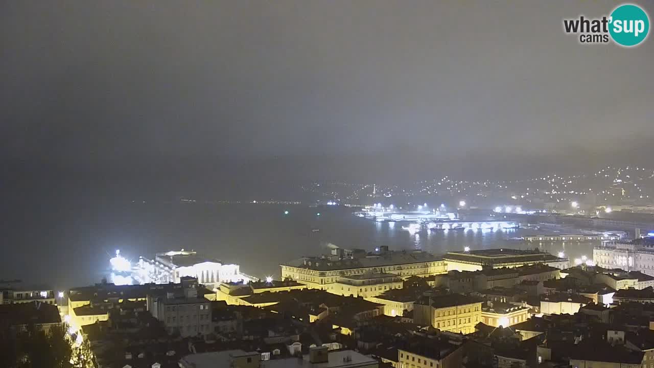 Live-Webcam Triest – Panorama der Stadt, des Golfs, der Seestation und des Schlosses Miramare