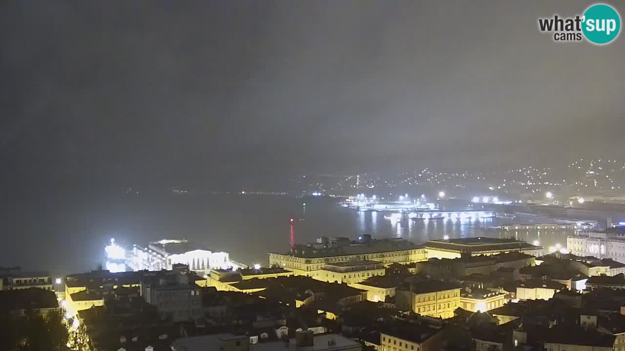 Live-Webcam Triest – Panorama der Stadt, des Golfs, der Seestation und des Schlosses Miramare