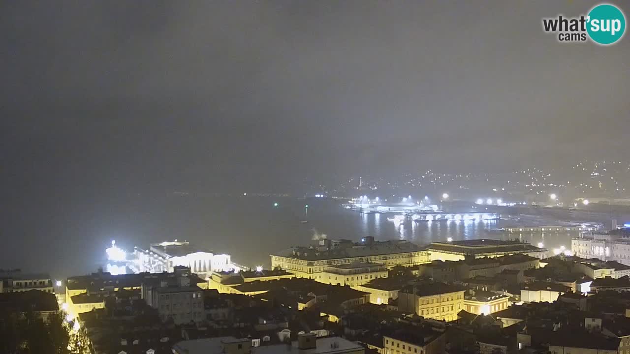 Live-Webcam Triest – Panorama der Stadt, des Golfs, der Seestation und des Schlosses Miramare