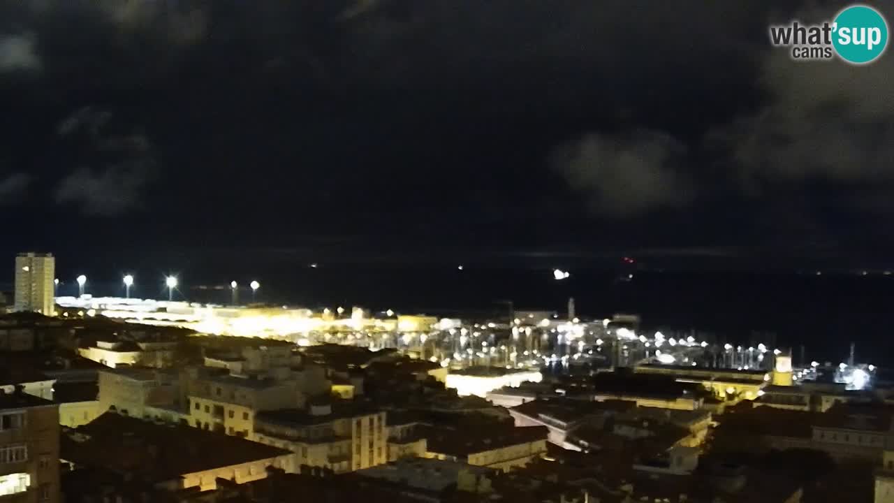 Webcam en vivo Trieste, ciudad, golfo, puerto y castillo de Miramare