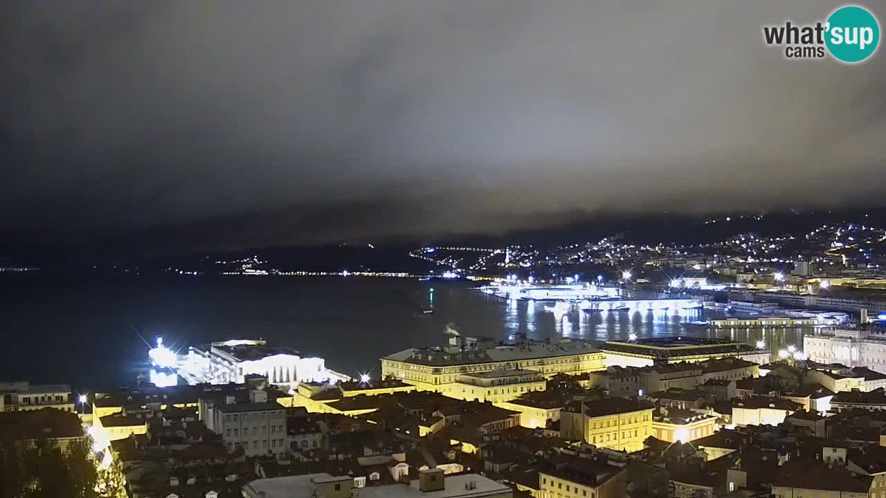 Live-Webcam Triest – Panorama der Stadt, des Golfs, der Seestation und des Schlosses Miramare