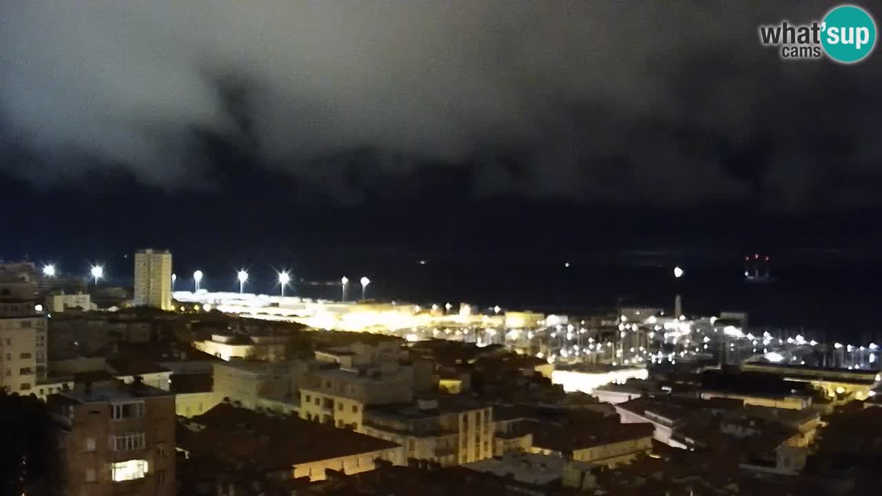 Webcam en vivo Trieste, ciudad, golfo, puerto y castillo de Miramare