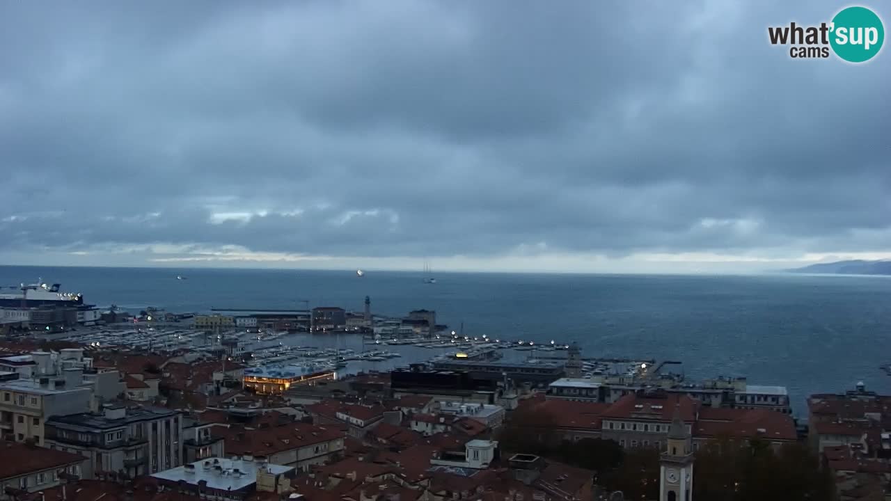 Webcam Trieste –  Vista desde el santuario Monte Grisa