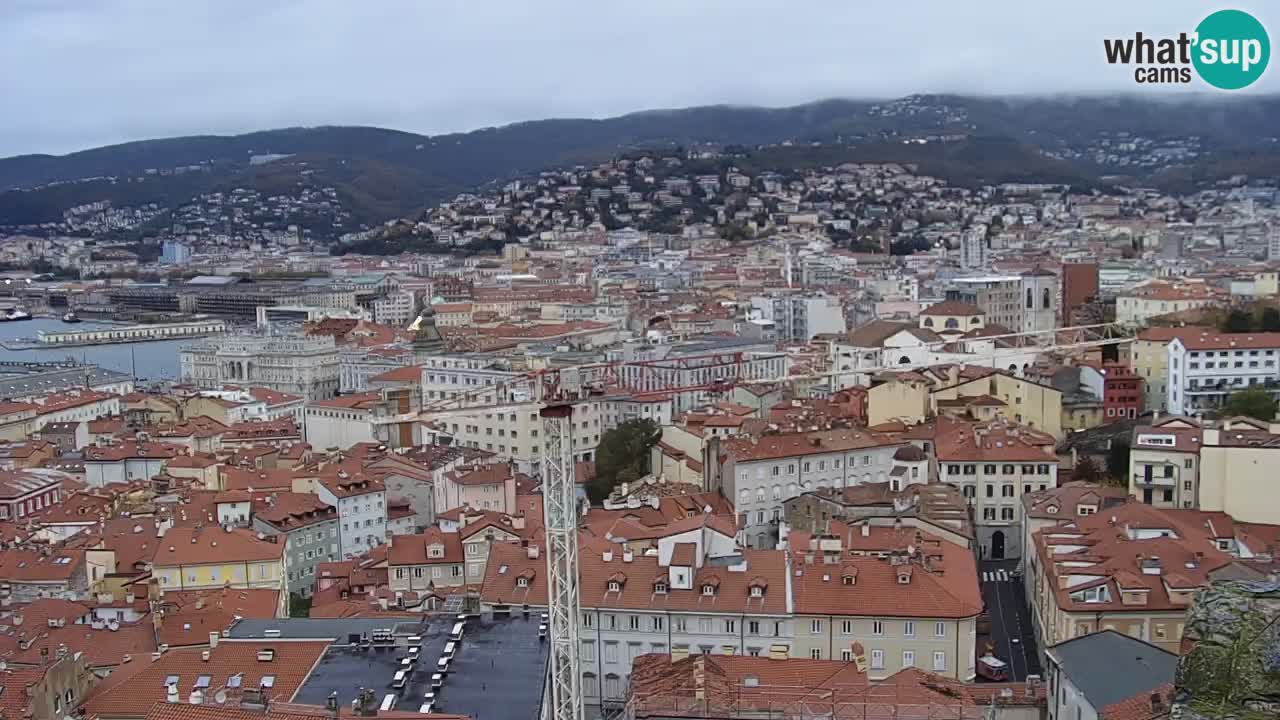 Webcam Trieste –  Vista desde el santuario Monte Grisa