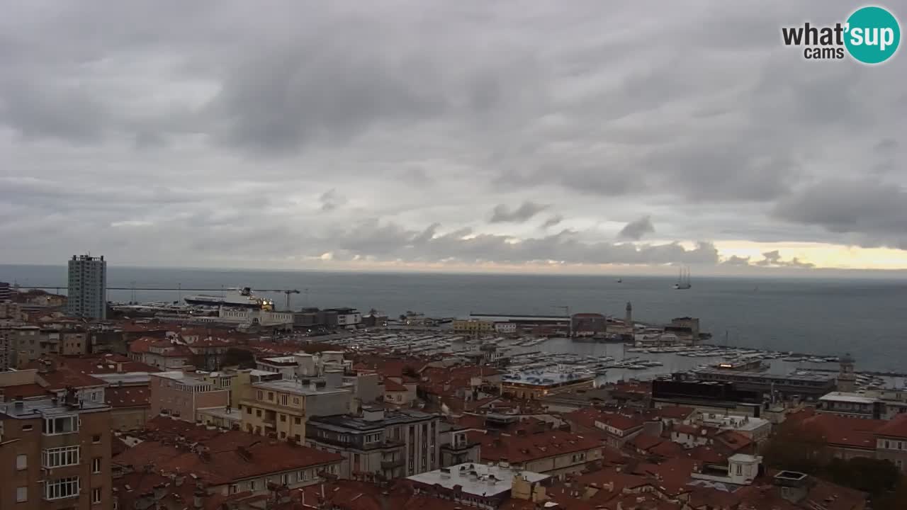 Live-Webcam Triest – Panorama der Stadt, des Golfs, der Seestation und des Schlosses Miramare