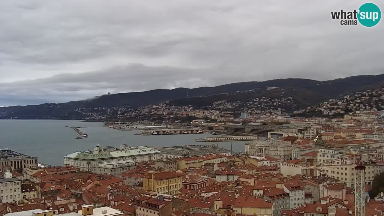 Webcam Trieste –  Vista desde el santuario Monte Grisa