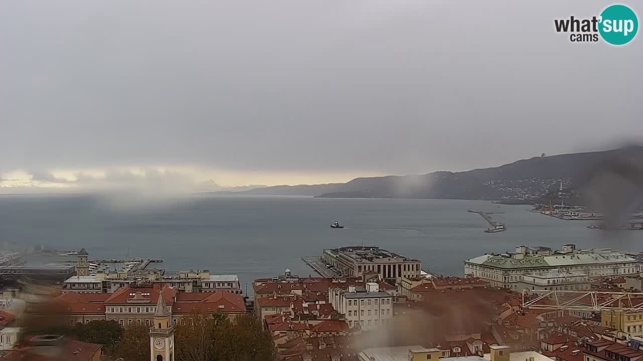 Live-Webcam Triest – Panorama der Stadt, des Golfs, der Seestation und des Schlosses Miramare