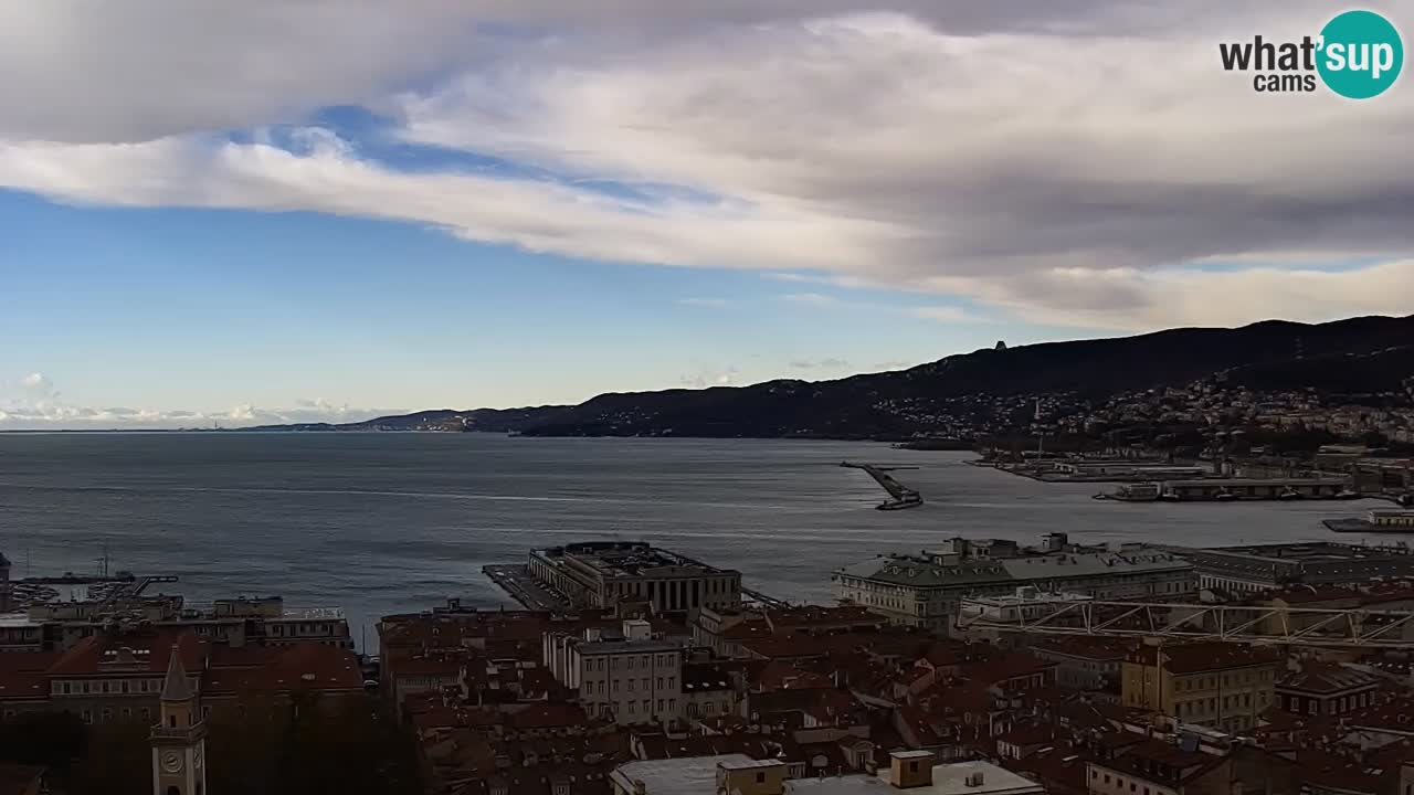 Webcam Trieste –  Vista desde el santuario Monte Grisa