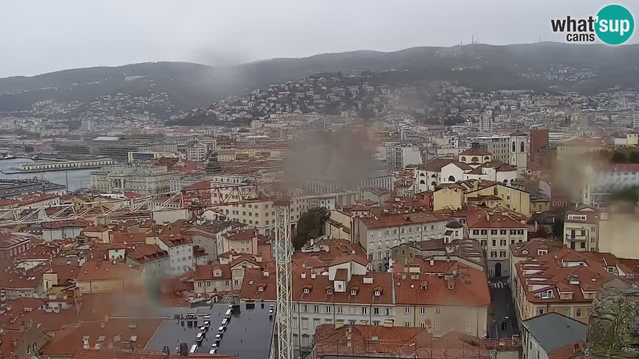 Live webcam Trieste – Panorama della città, del Golfo, stazione marittima e del castello di Miramare