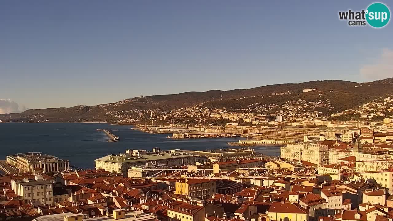 Webcam Trieste –  Vista desde el santuario Monte Grisa