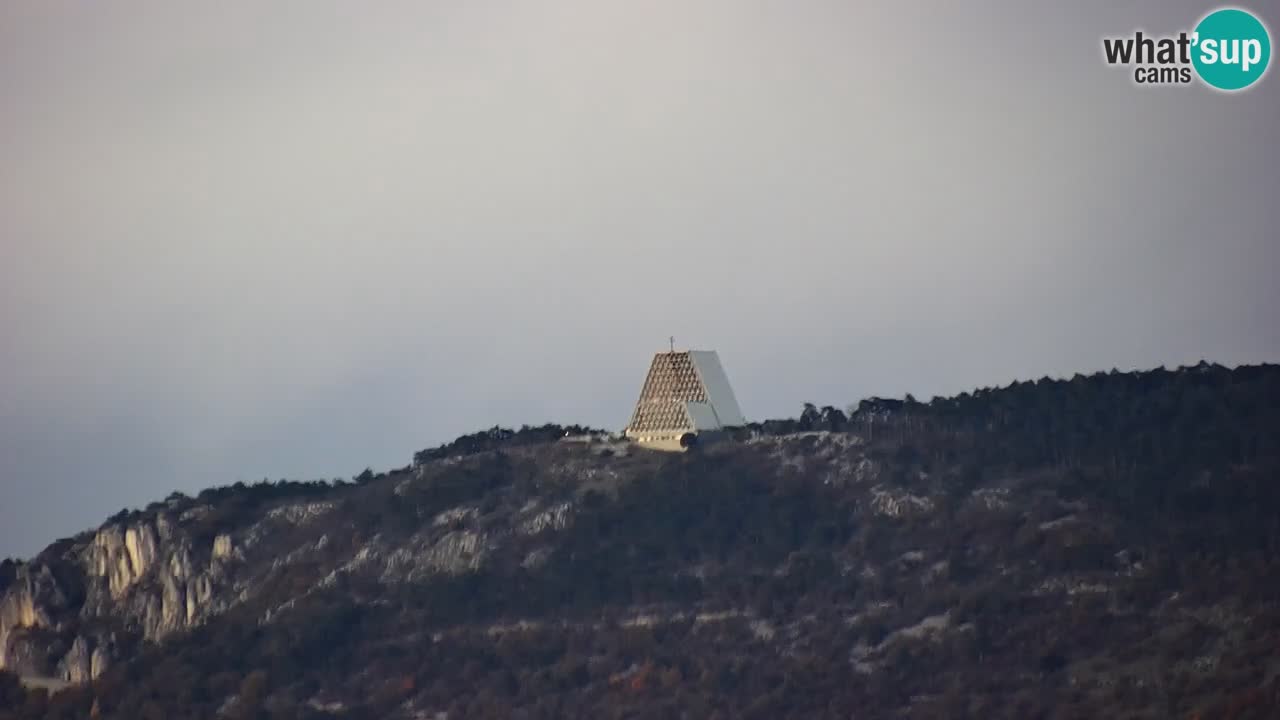 Spletna kamera Trst – pogled s svetišča Monte Grisa