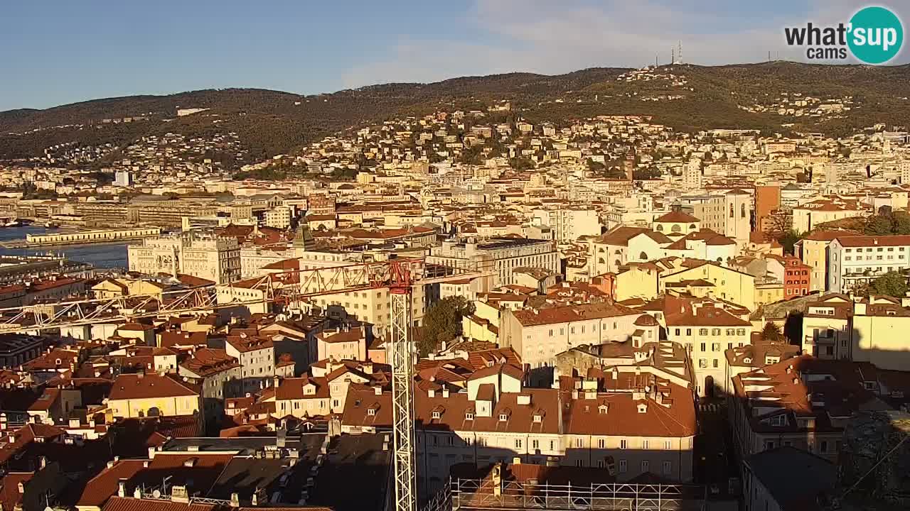 Webcam Trieste –  Vista desde el santuario Monte Grisa