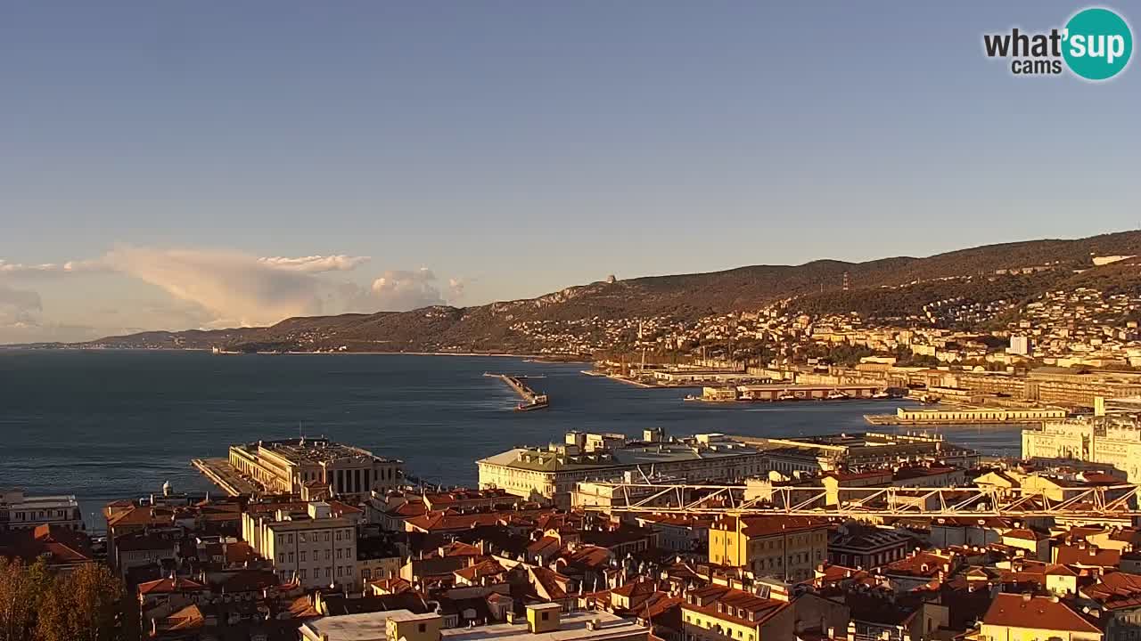 Webcam Trieste –  Vista desde el santuario Monte Grisa