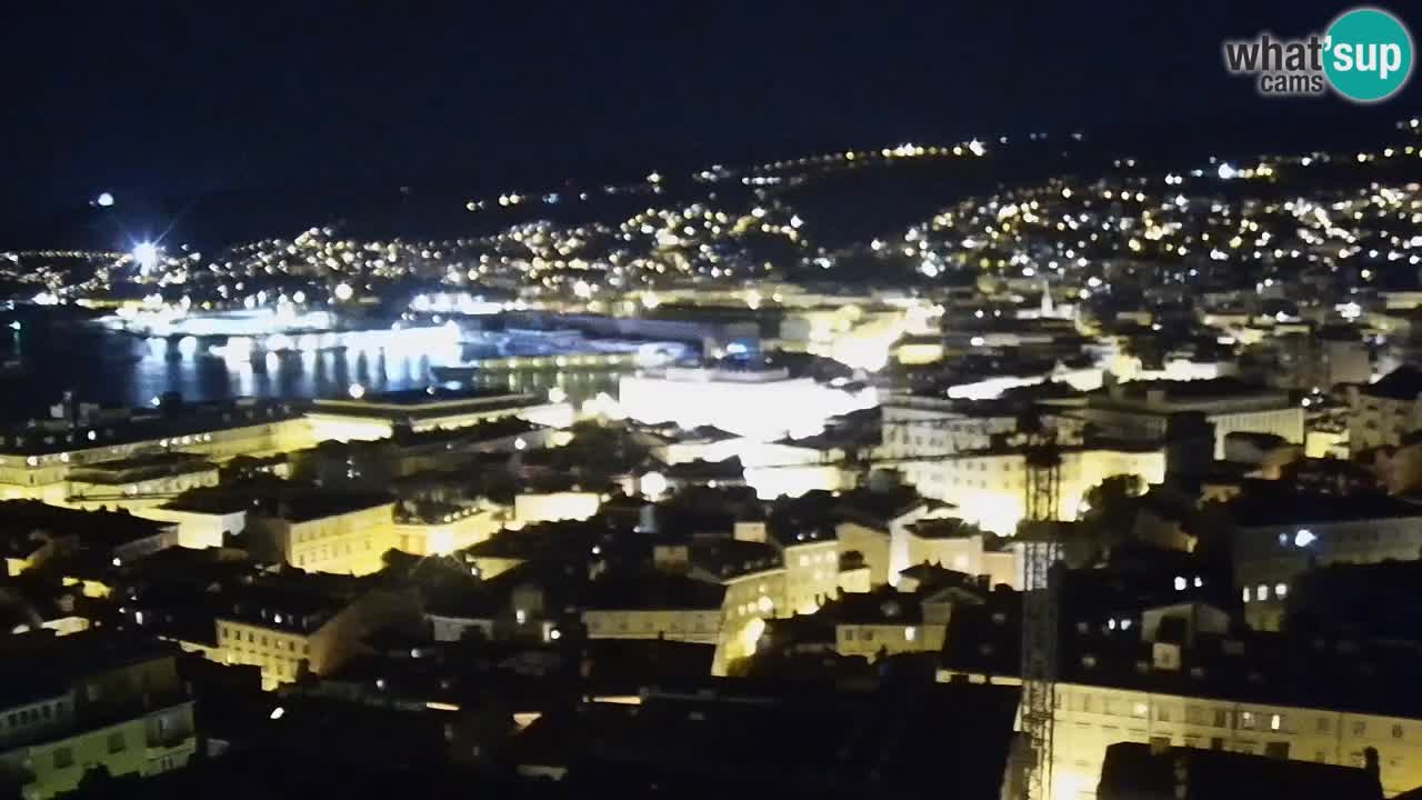 Live webcam Trieste – Panorama della città, del Golfo, stazione marittima e del castello di Miramare